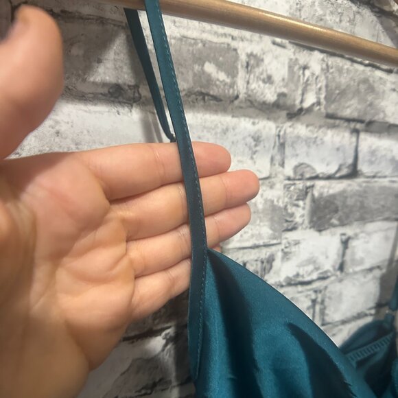 NWT EKOUAER Teal Spaghetti Strap Tank Top Size XL - Picture 8 of 15